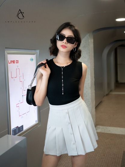 Knitted Sleeveless Top 30699