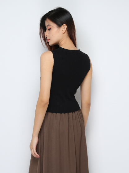 Knitted Sleeveless Top 30699