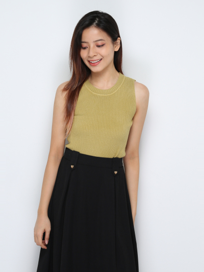 Knitted Sleeveless Top 30699