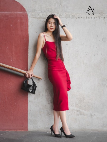 Sleeveless Ruffles With Split Dress 30724 (SPO)