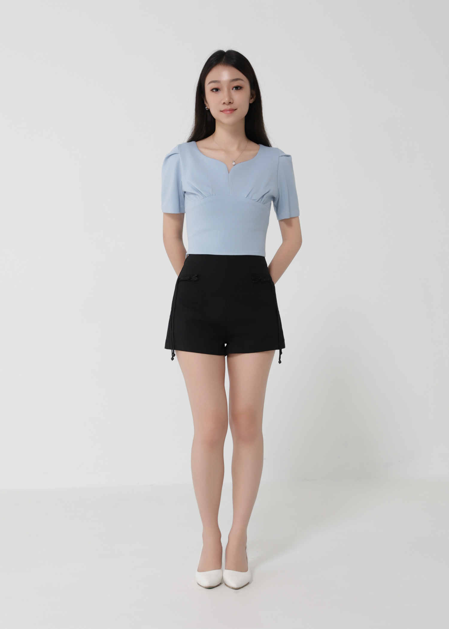 Sweetheart Neckline Top 30756