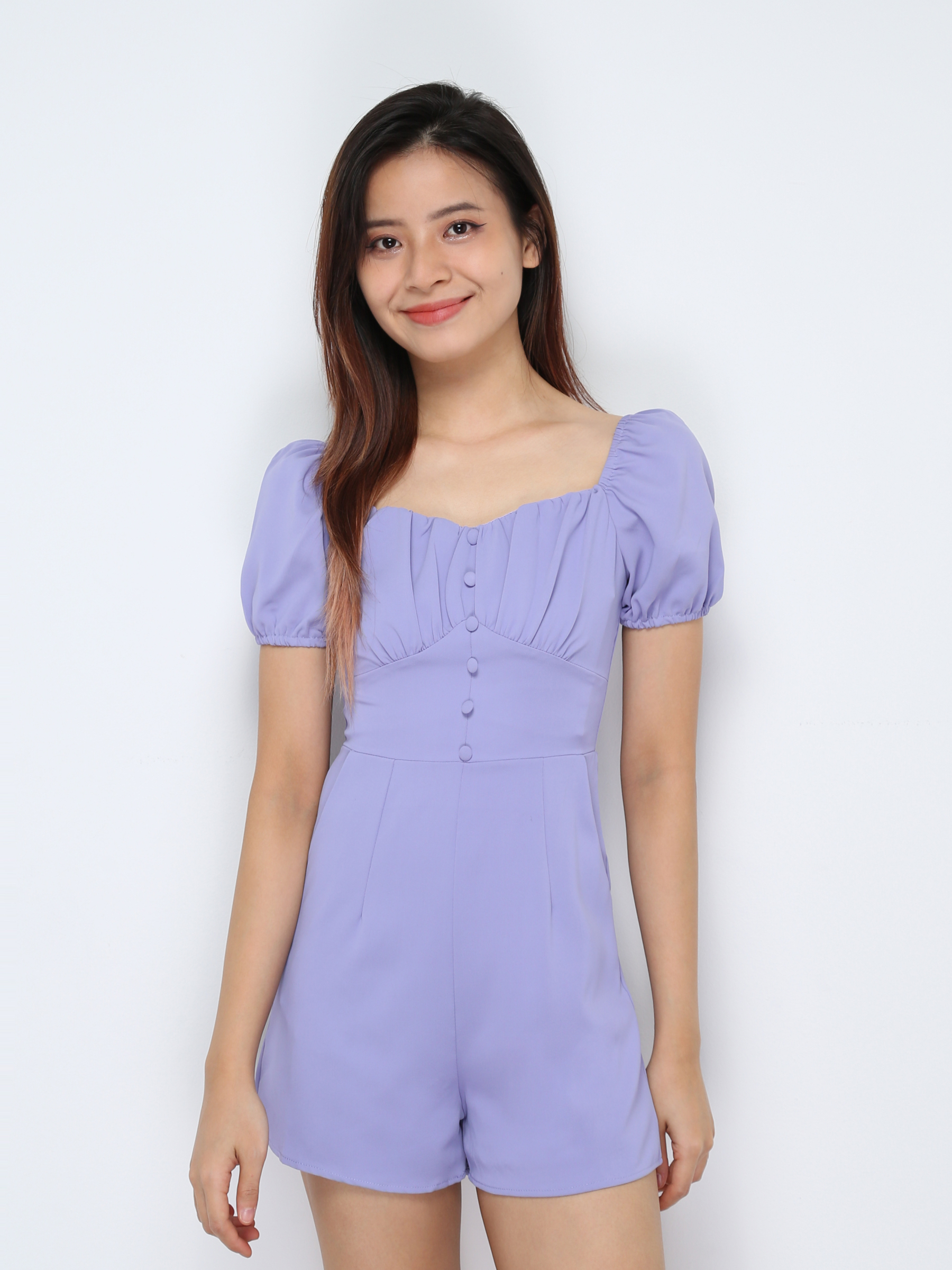 Puff SLeeve Back Zip Jumpsuit 30760