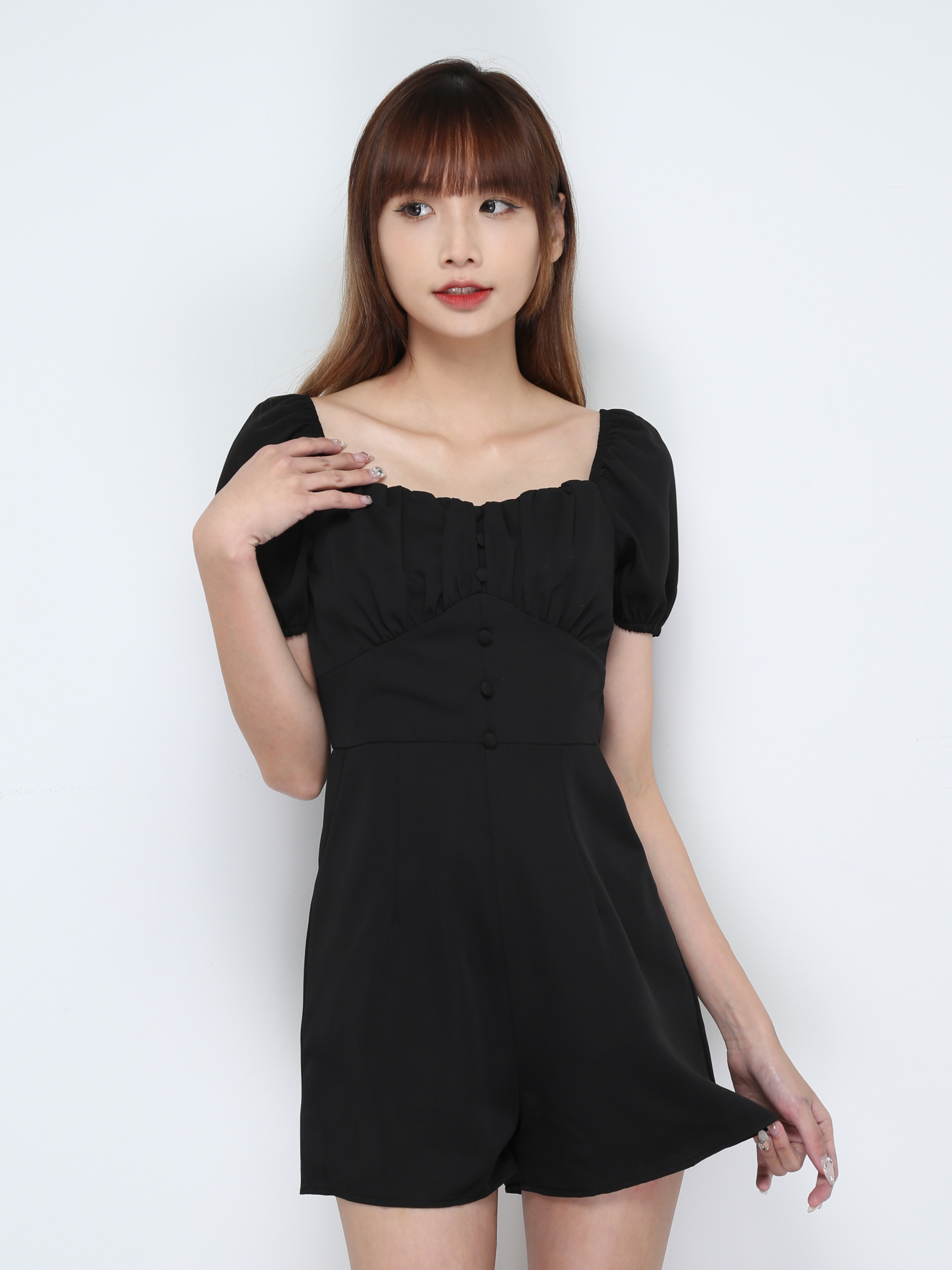 Puff SLeeve Back Zip Jumpsuit 30760