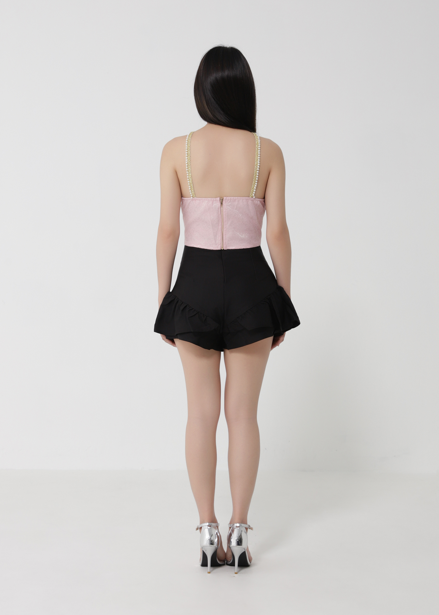 High Waist Ruffkes Skirt Pants 30414
