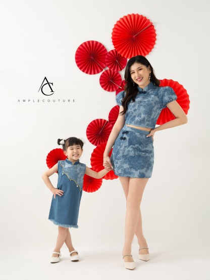 Denim Sleeveless Back Zip Top 31007 (SPO)