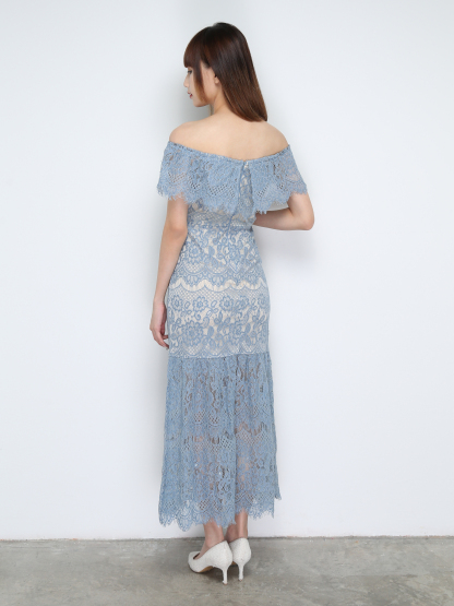 Off Shoulder Lace Dress 31105