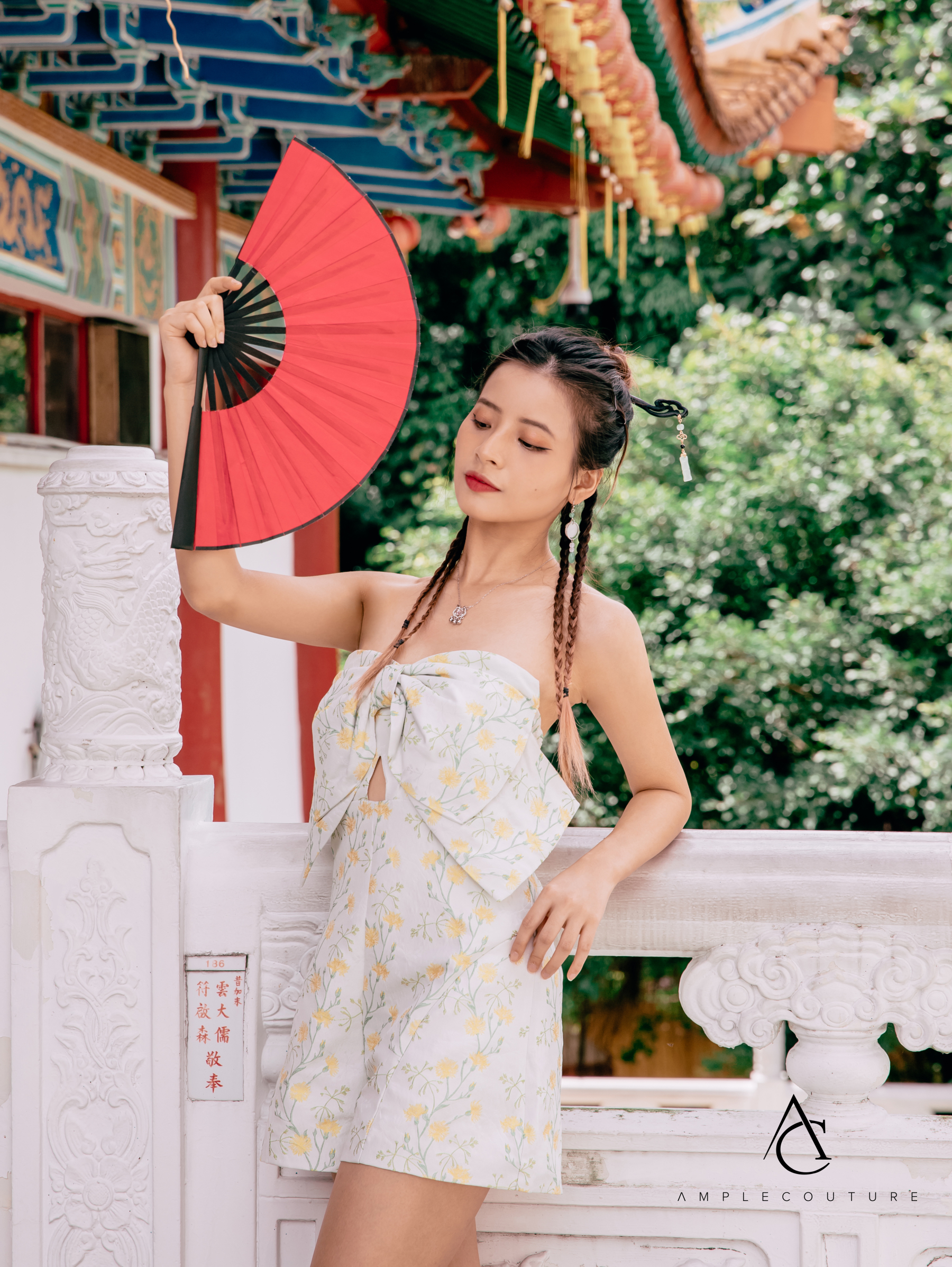 Floral Front Ribbon Jumpsuit 31200