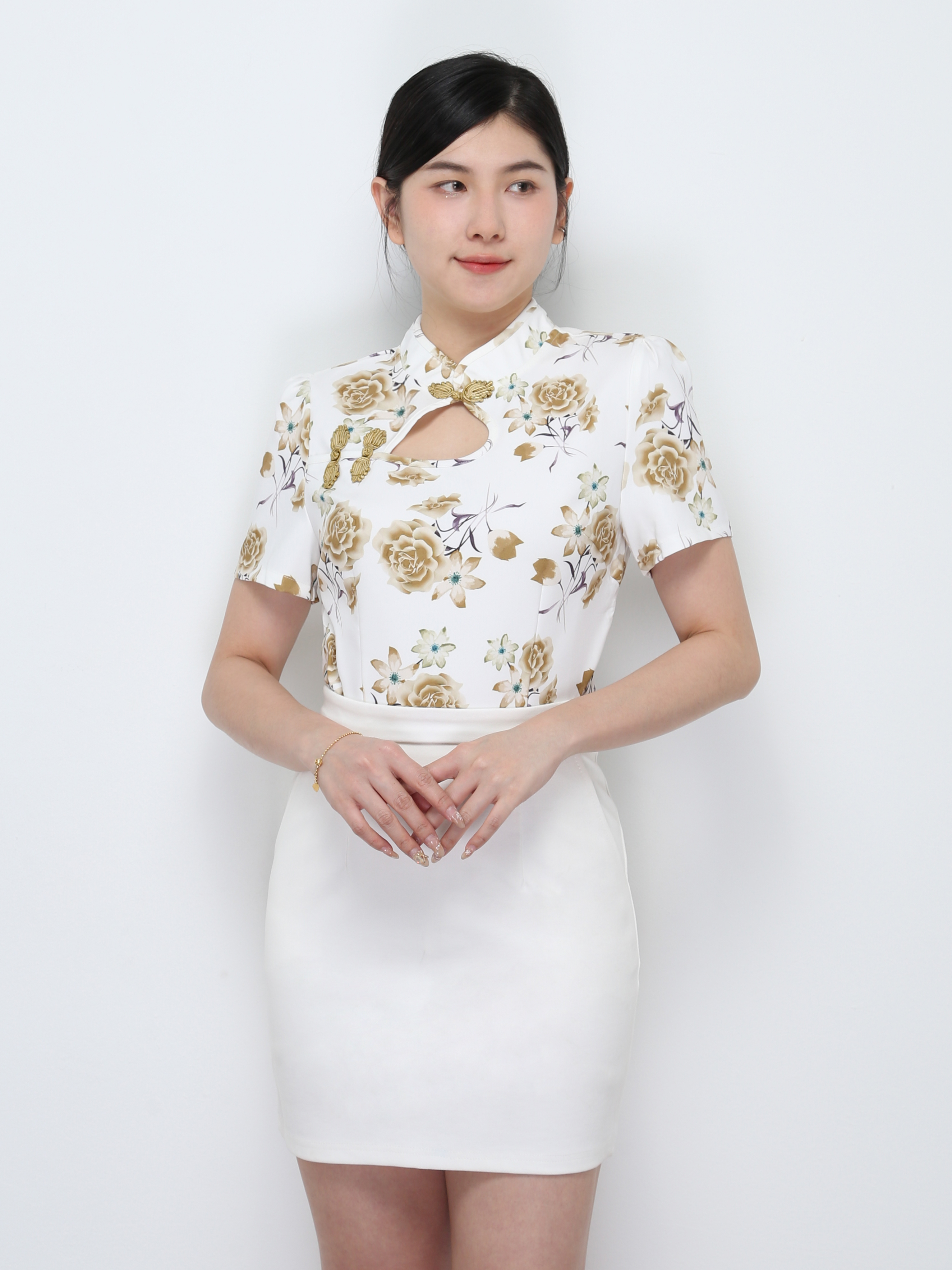 Floral Cheongsam Top 31204