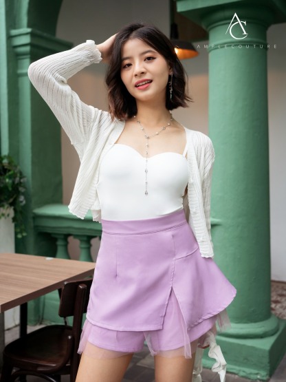 Knitted Front Button Top 32748