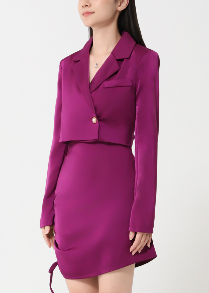 Formal Blazer With Side Drawstring Set 31336