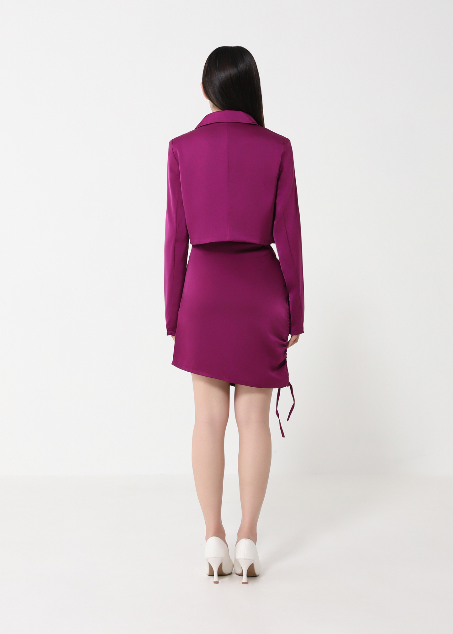 Formal Blazer With Side Drawstring Set 31336