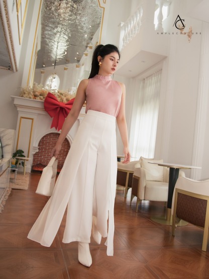 High Waist With Net Long Pants AC523