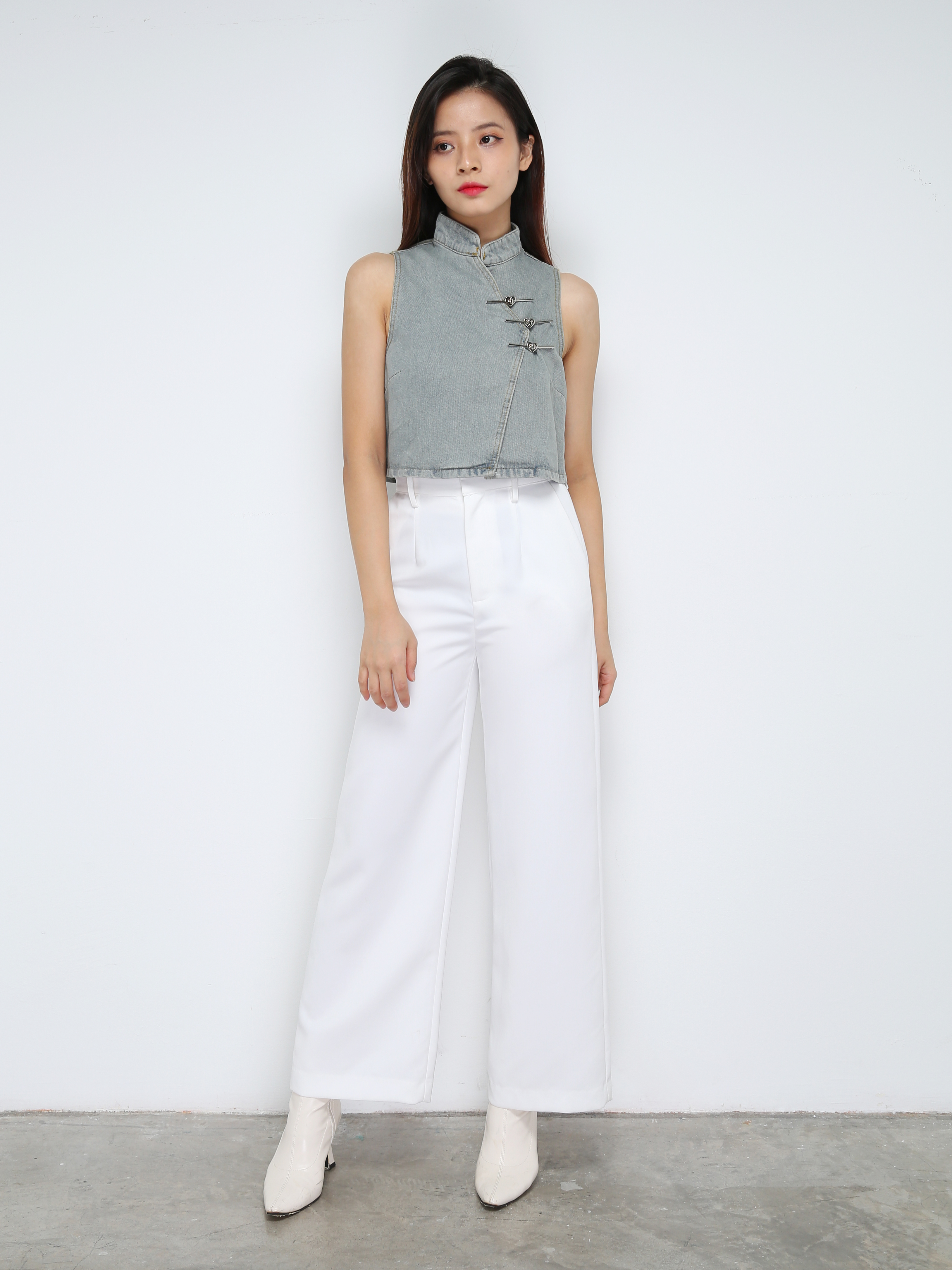 Denim Sleeveless Top 31408