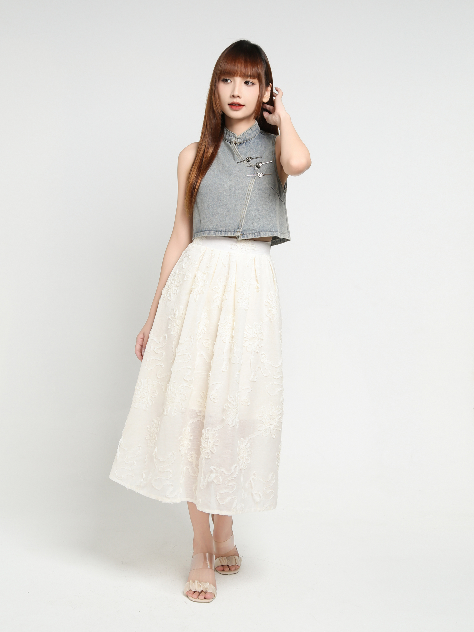 Denim Sleeveless Top 31408