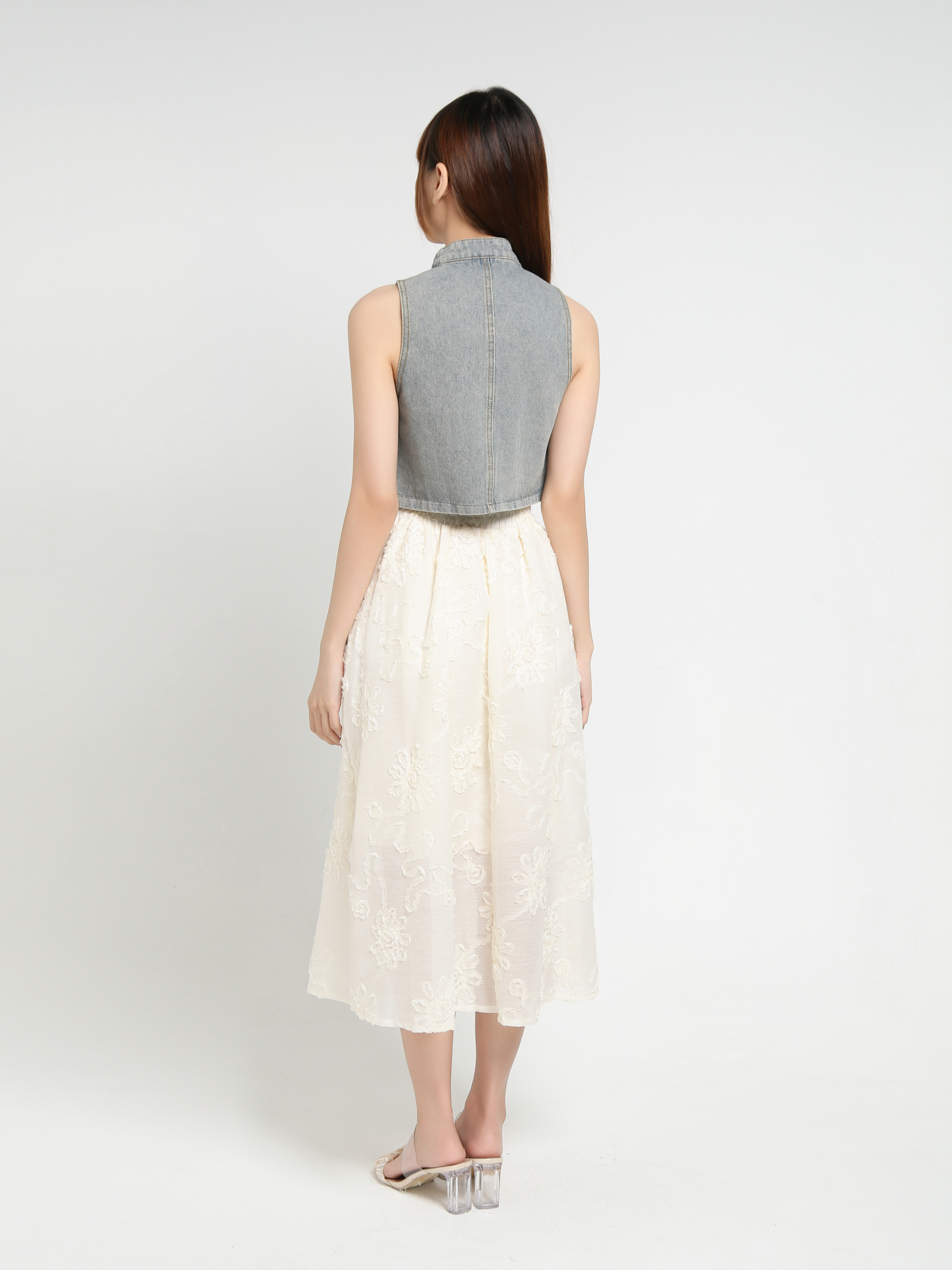 Denim Sleeveless Top 31408