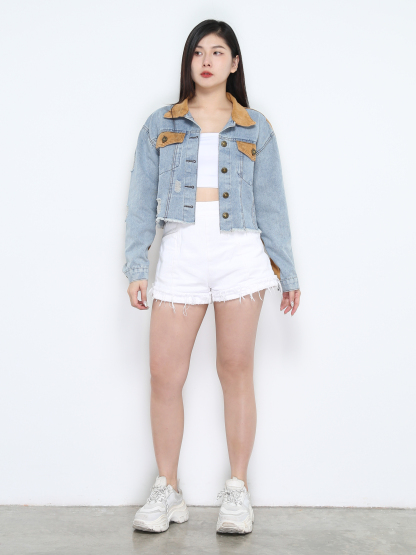 Denim Front Jacket 31409