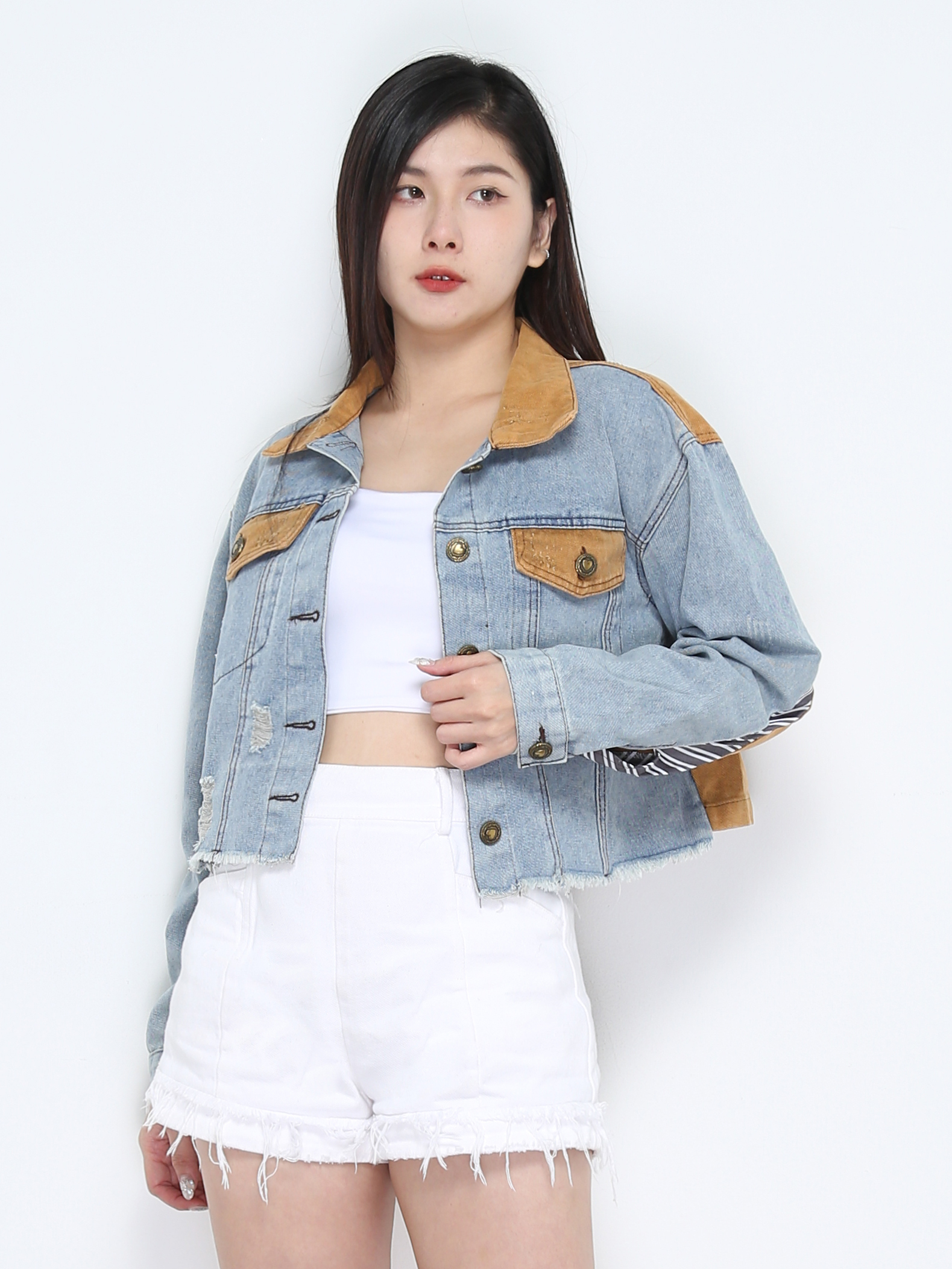 Denim Front Jacket 31409