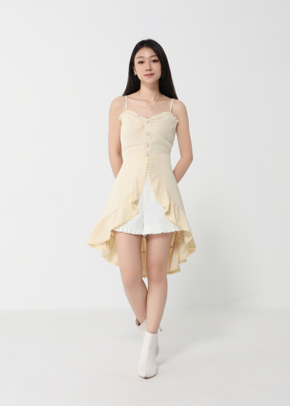 Ruffles With Lace Dress 31508