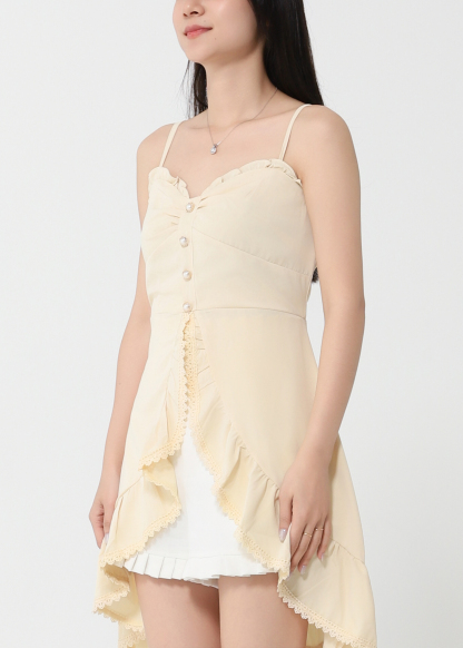 Ruffles With Lace Dress 31508