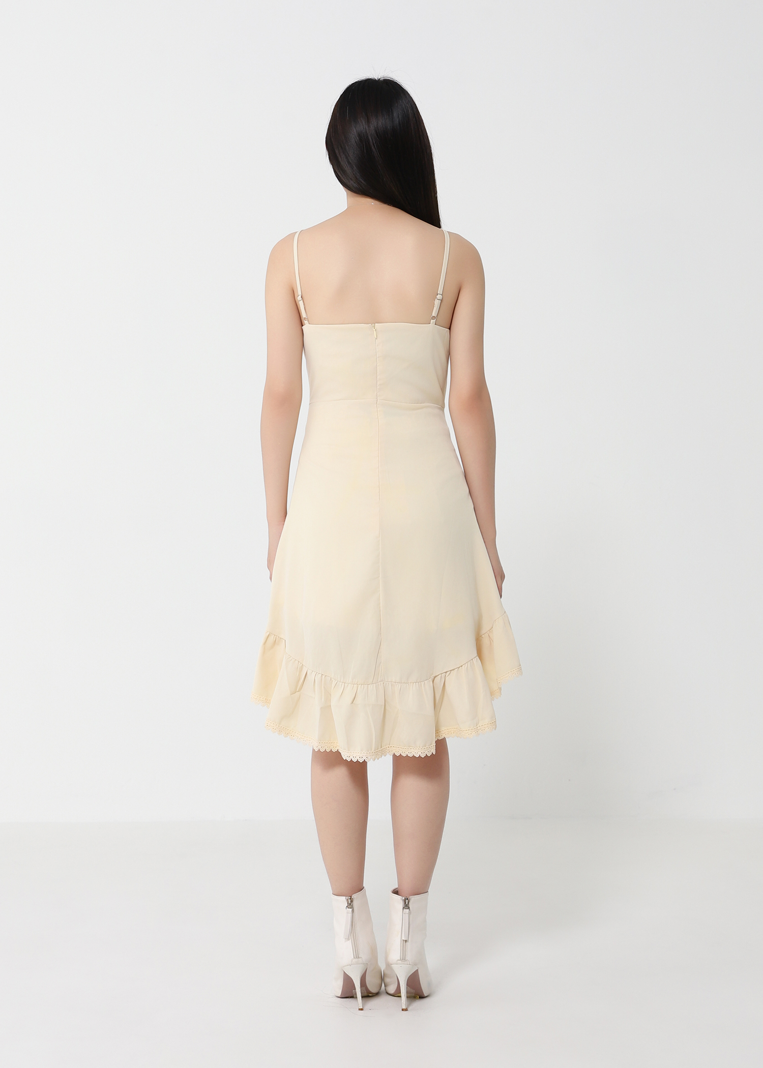 Ruffles With Lace Dress 31508