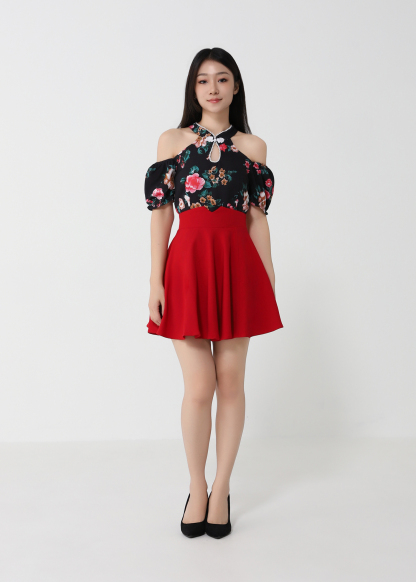 Short Sleeve Back Zip Dress 31552