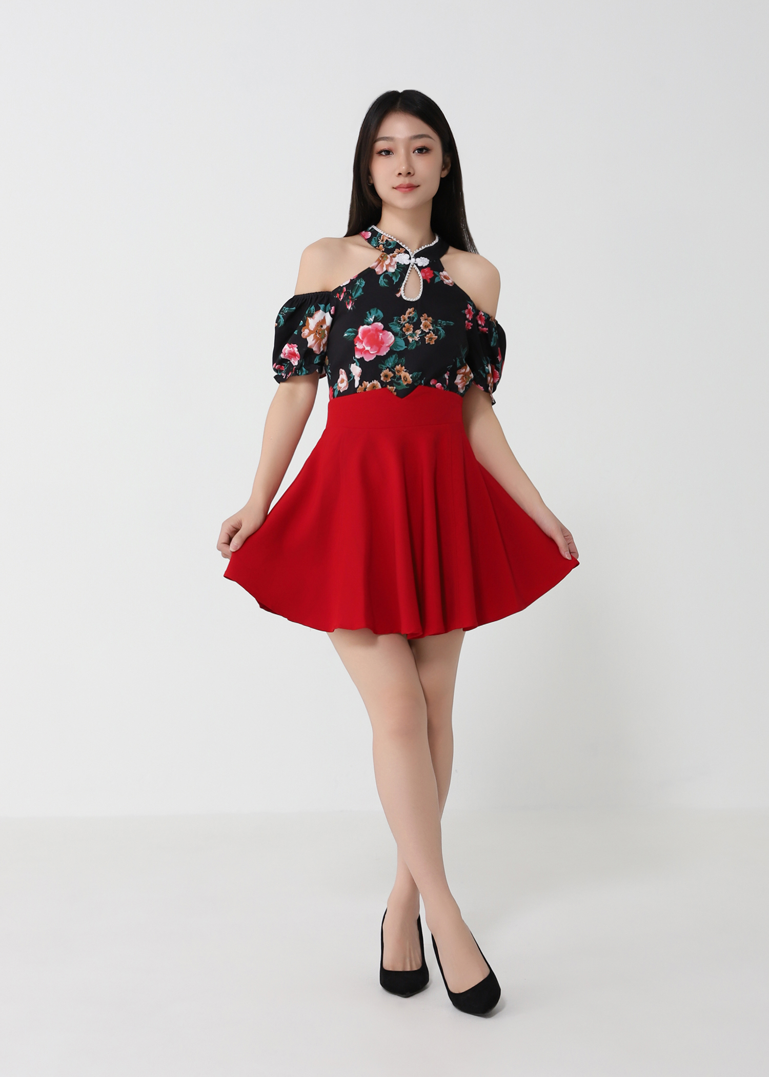 Short Sleeve Back Zip Dress 31552