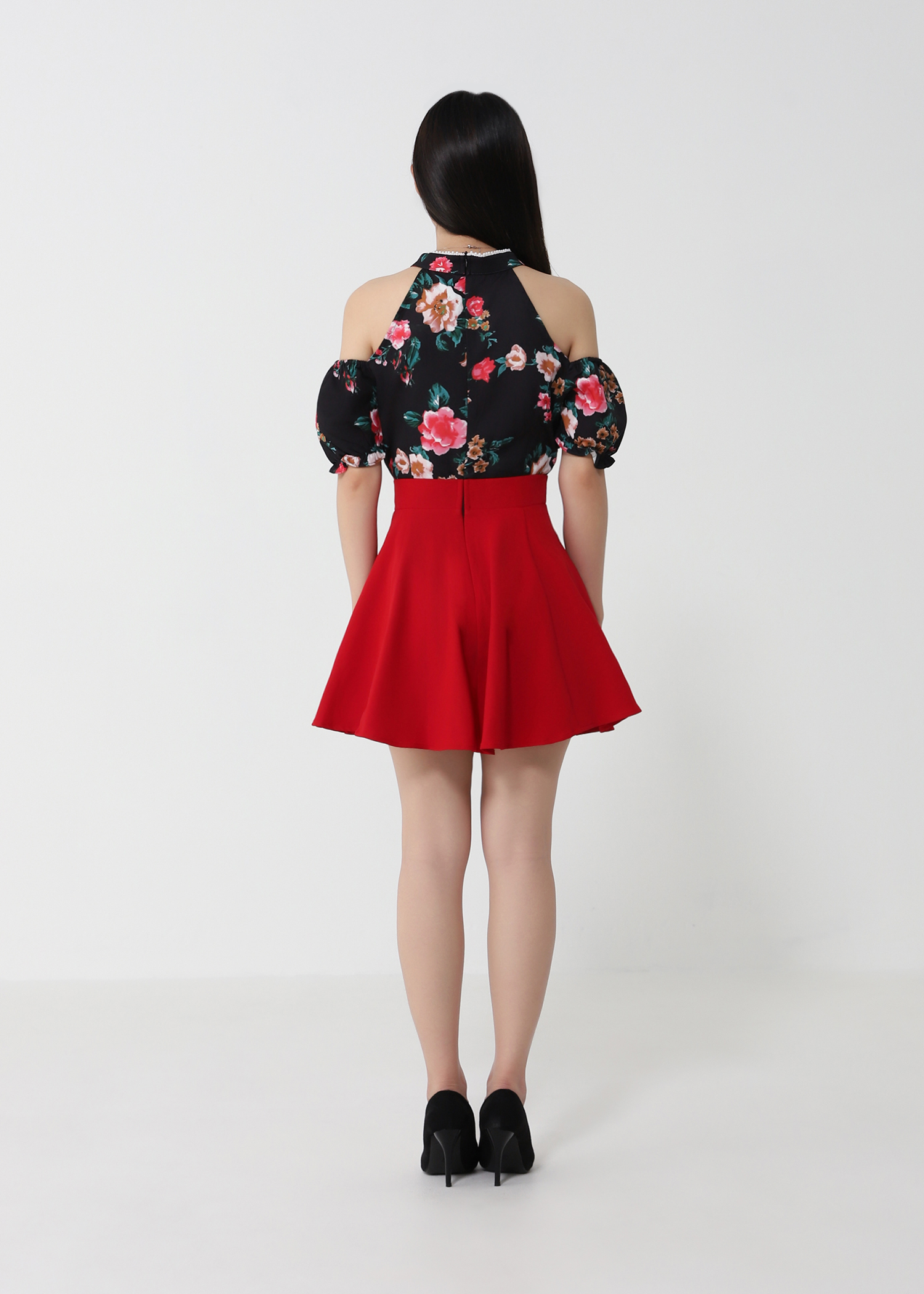 Short Sleeve Back Zip Dress 31552