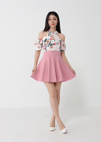 Short Sleeve Back Zip Dress 31552