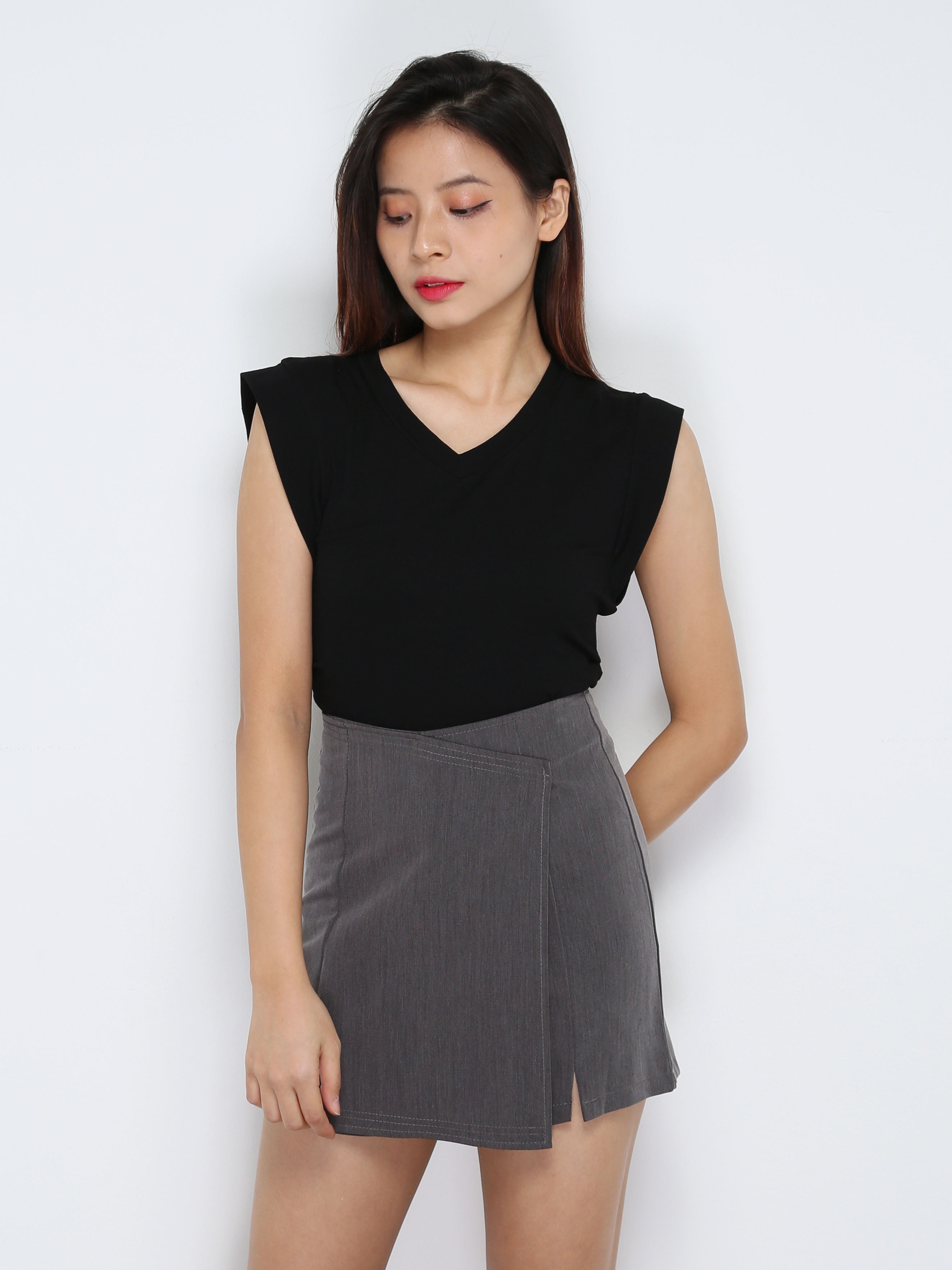 High Waist Wrap Skirt Pants 31562