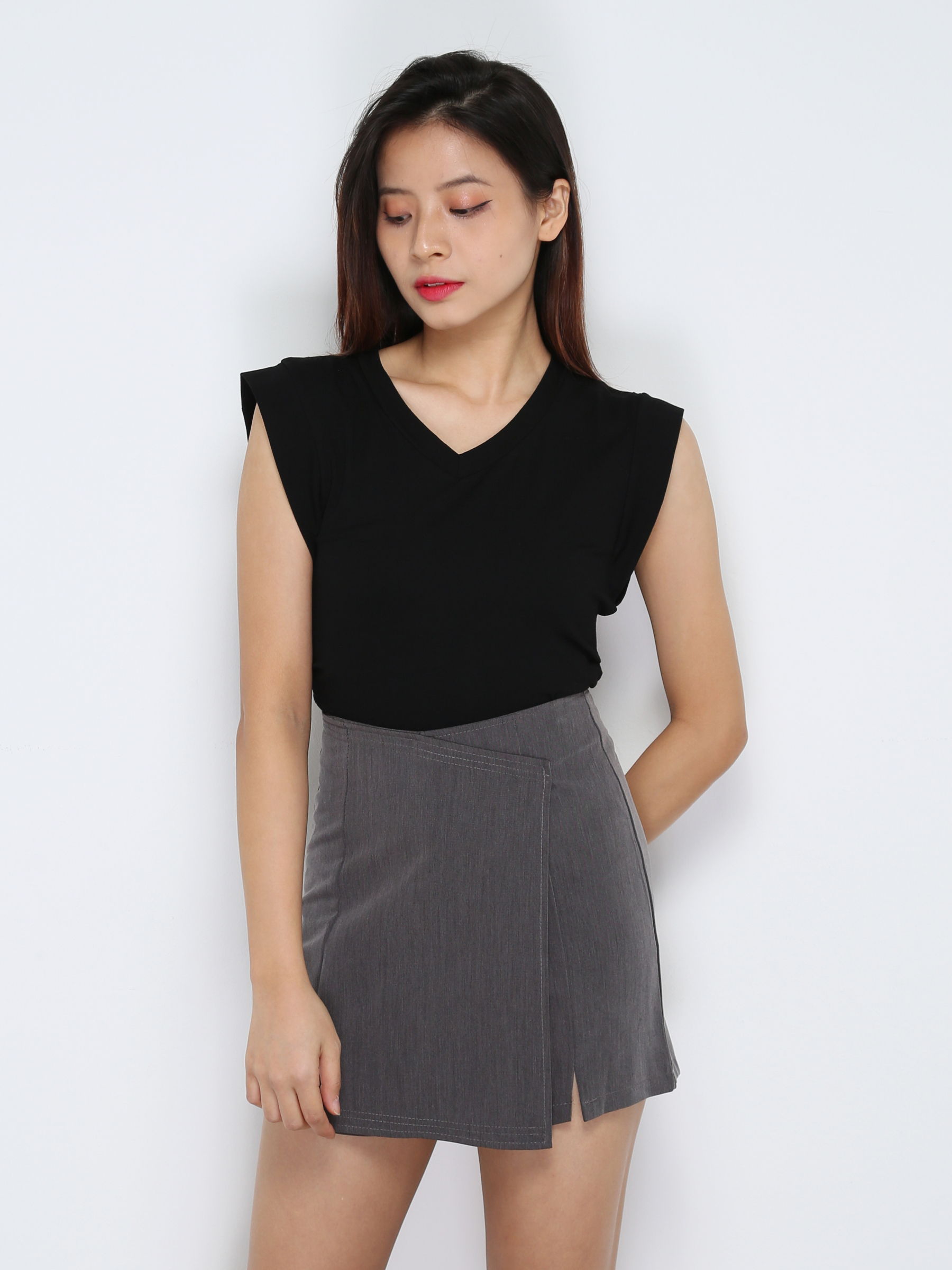 High Waist Wrap Skirt Pants 31562