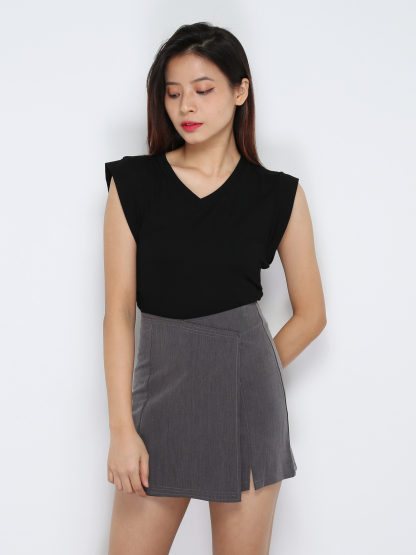 High Waist Wrap Skirt Pants 31562