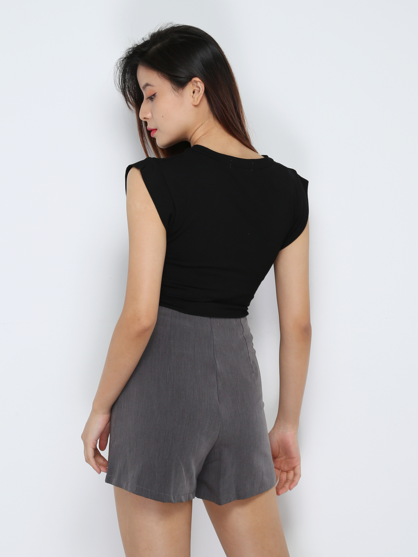 High Waist Wrap Skirt Pants 31562