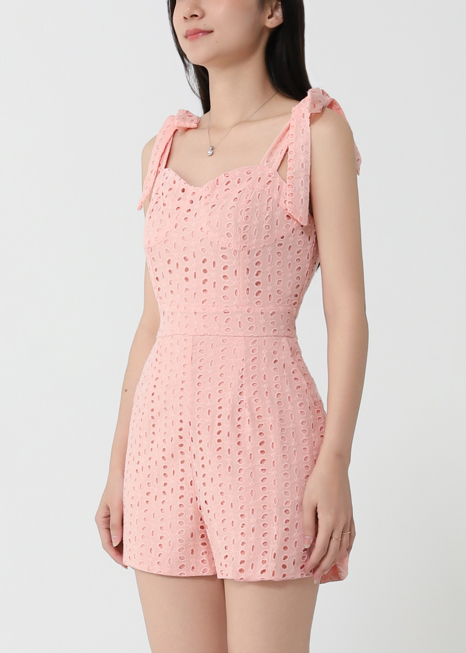 Eyelet Strap Tie Up Jumpsuit 31596
