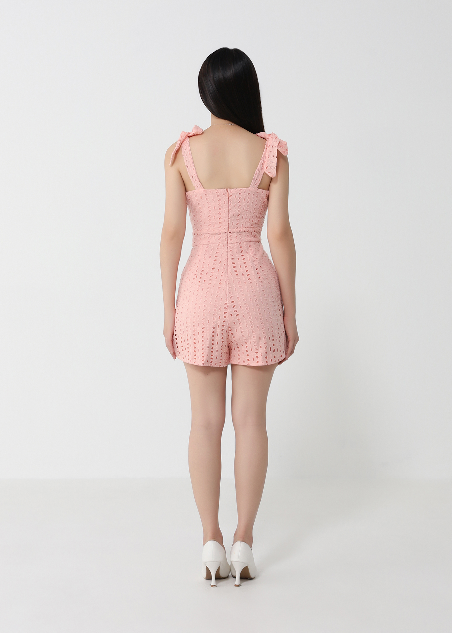 Eyelet Strap Tie Up Jumpsuit 31596