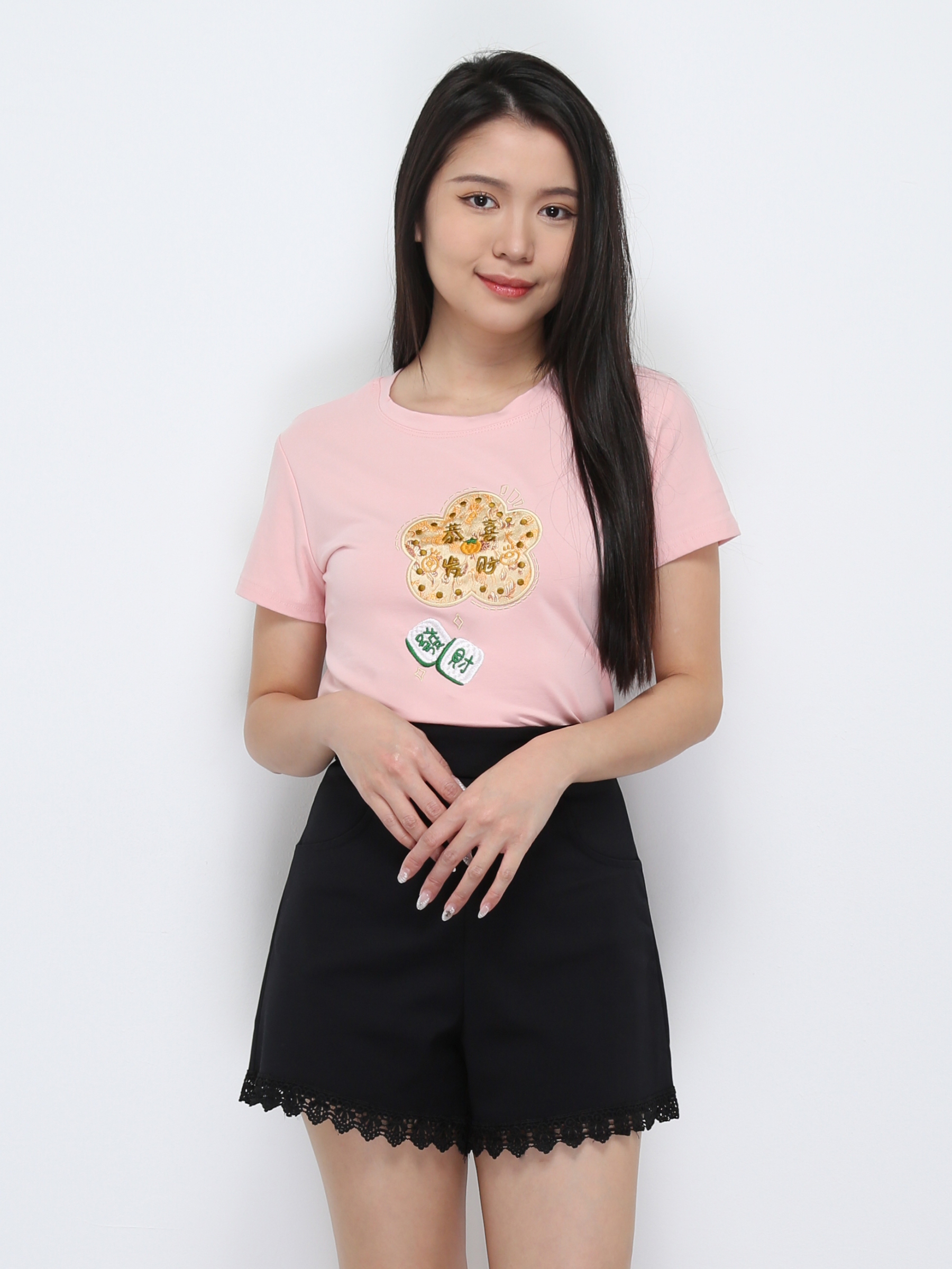 Short Sleeve Girl New Year Top 31675 
