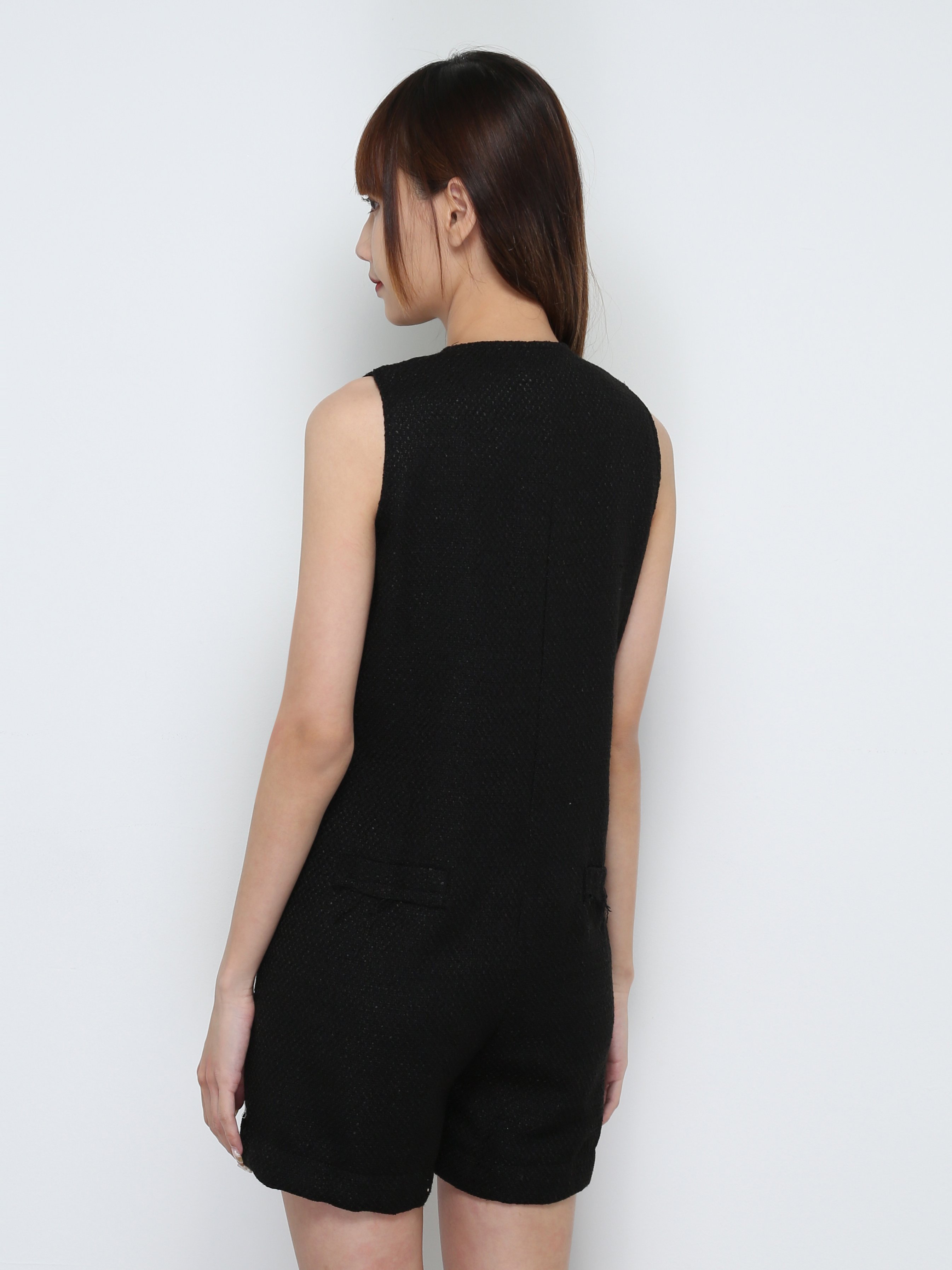 Sleeveless Front Button Jumpsuit 31739