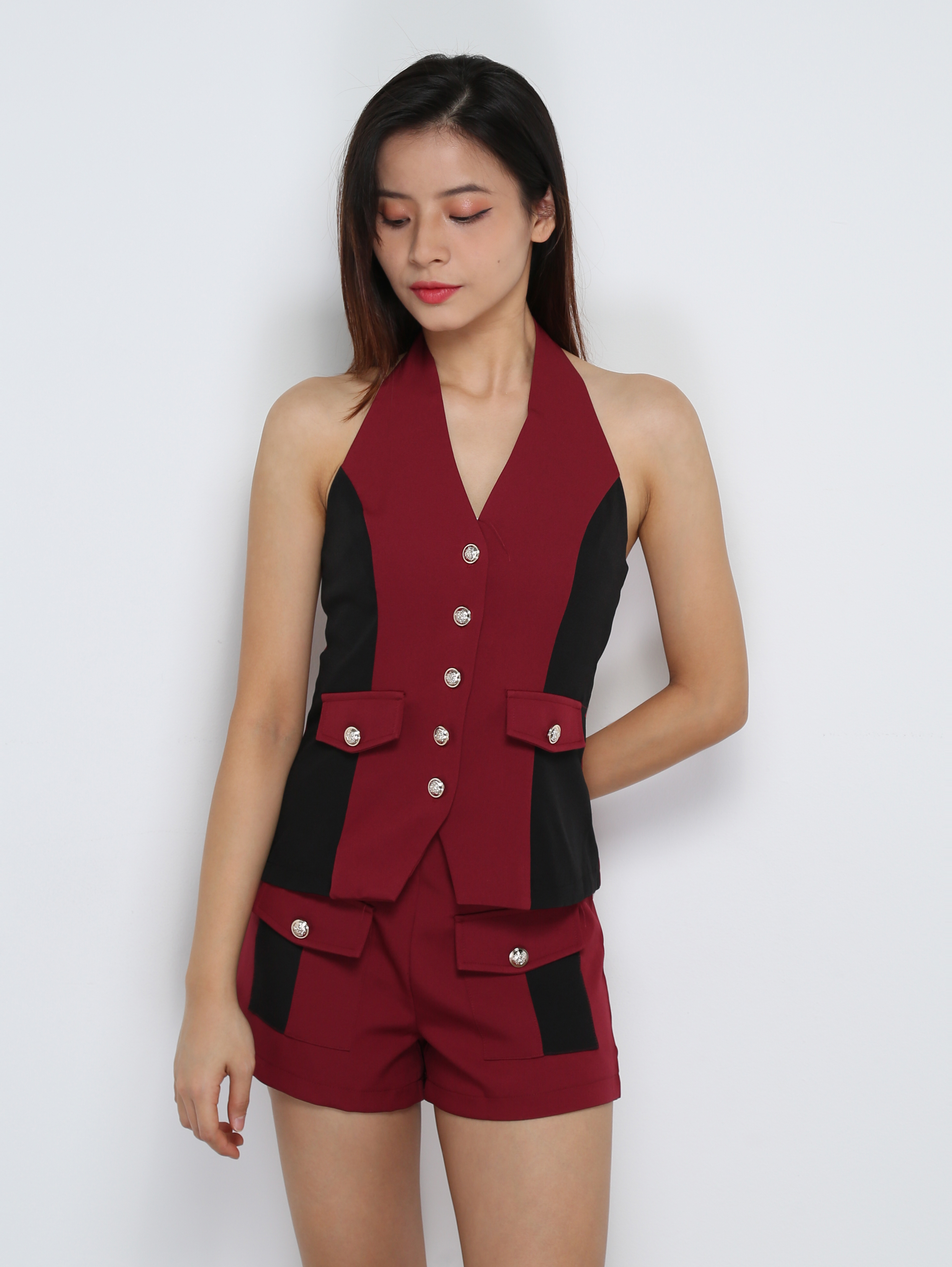 Hlater Top With Short Pants Set 31770