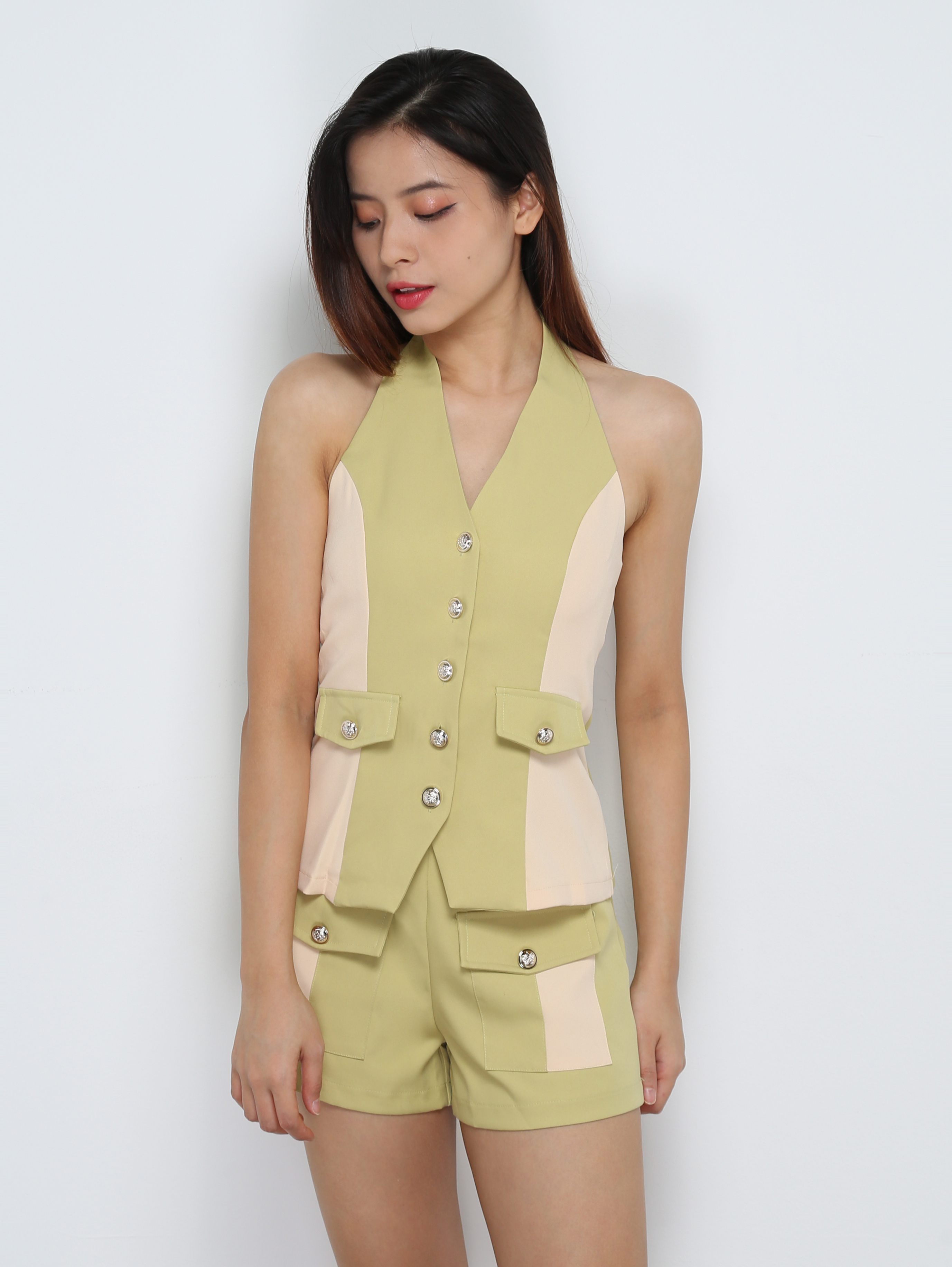 Hlater Top With Short Pants Set 31770