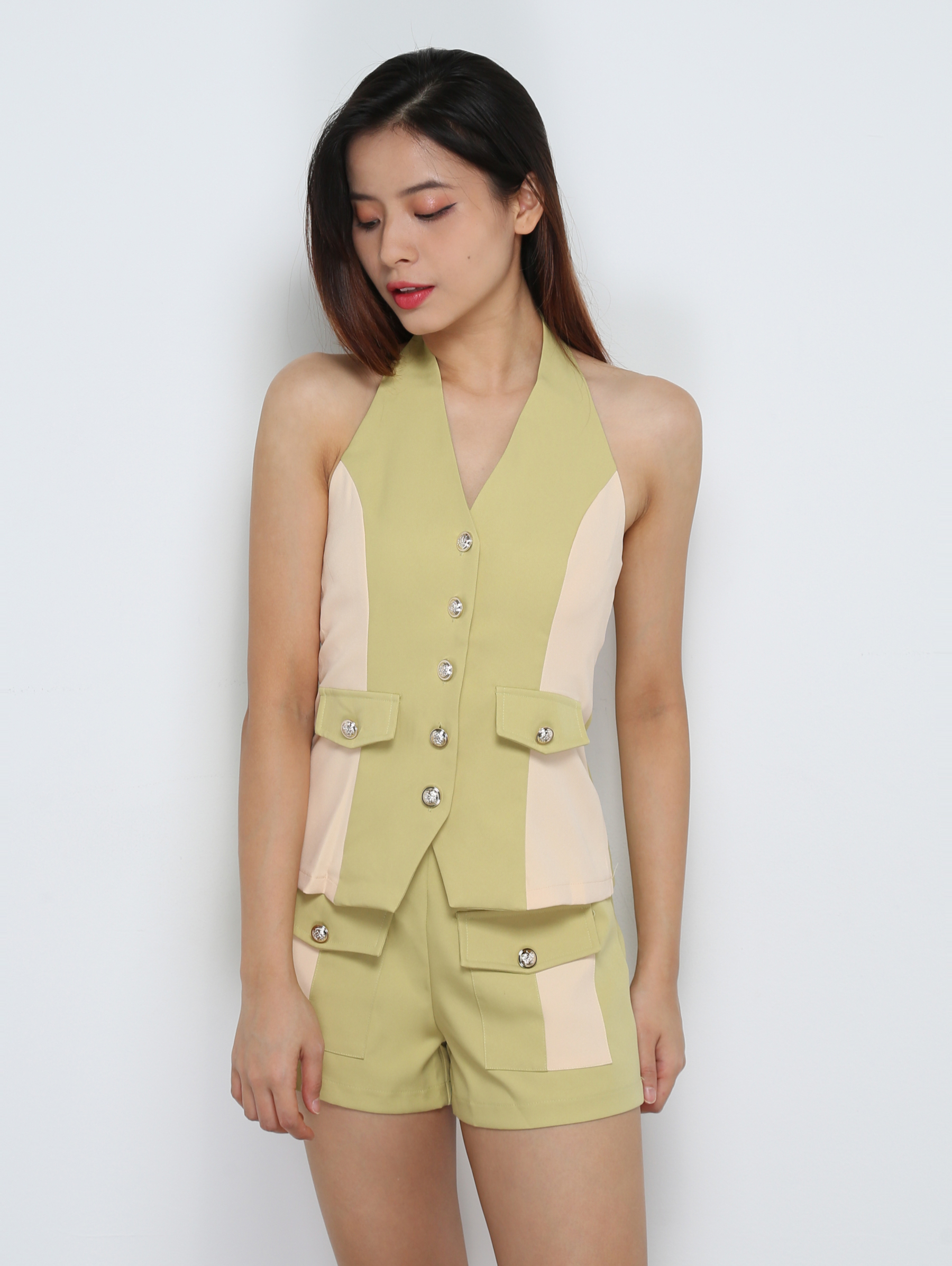 Hlater Top With Short Pants Set 31770