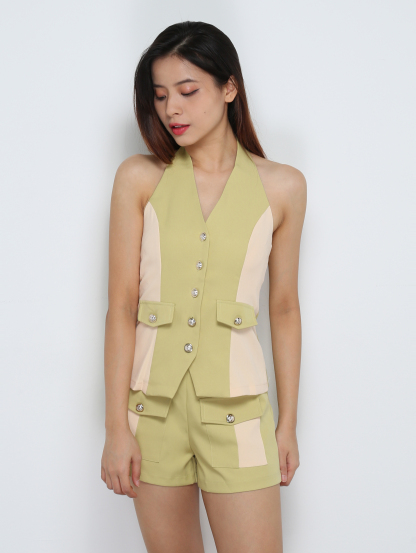 Hlater Top With Short Pants Set 31770