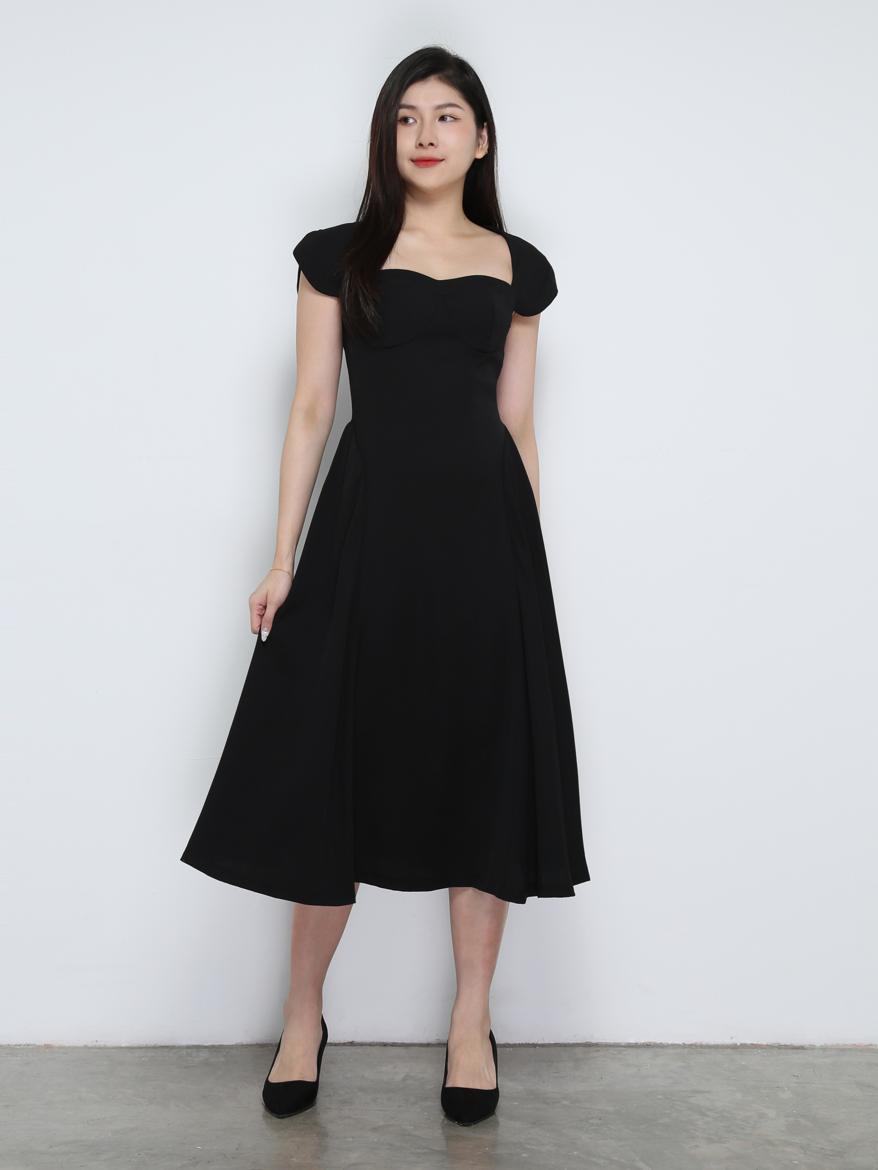 Back Zip Elegant Dress 31803