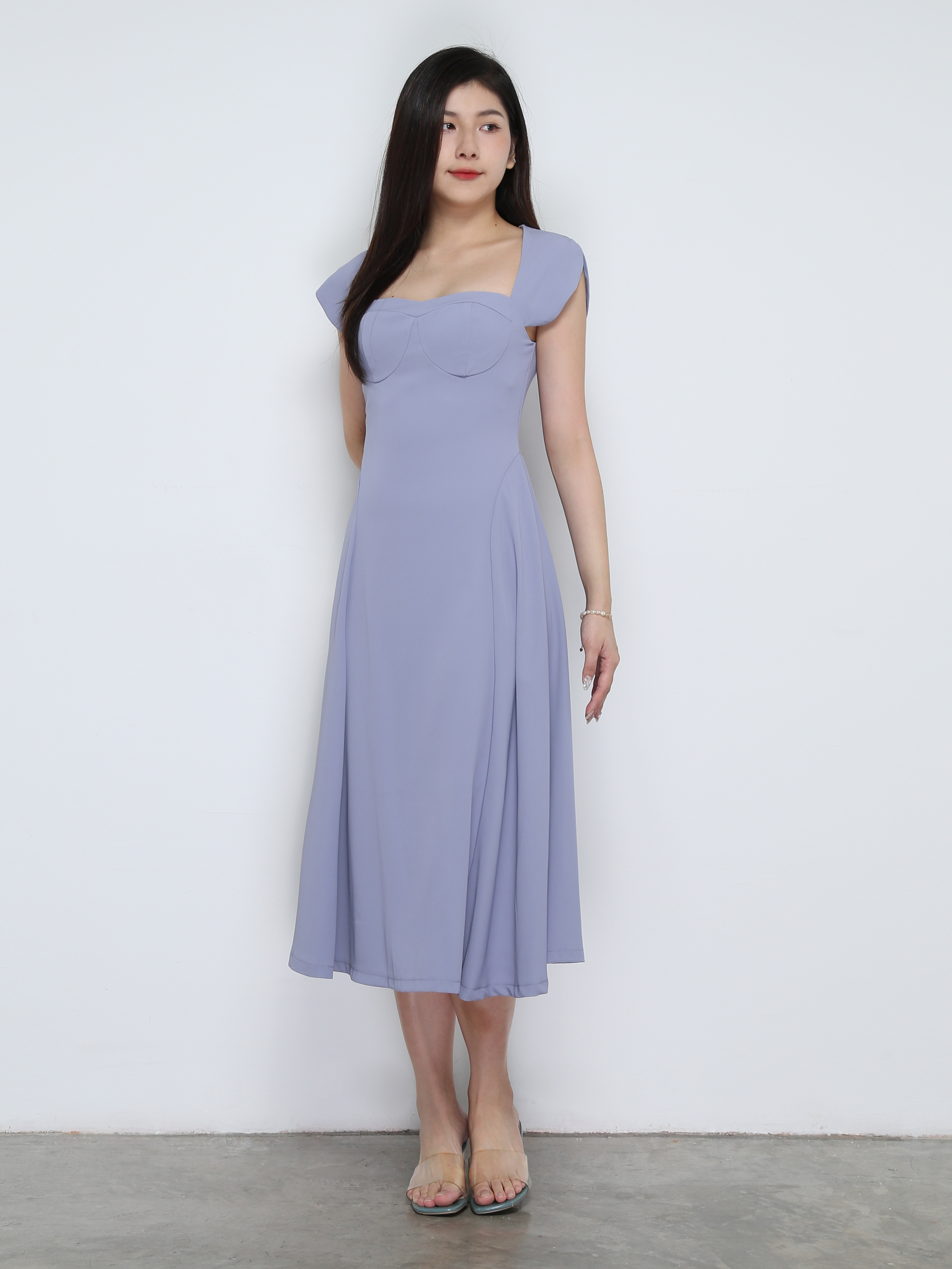 Back Zip Elegant Dress 31803