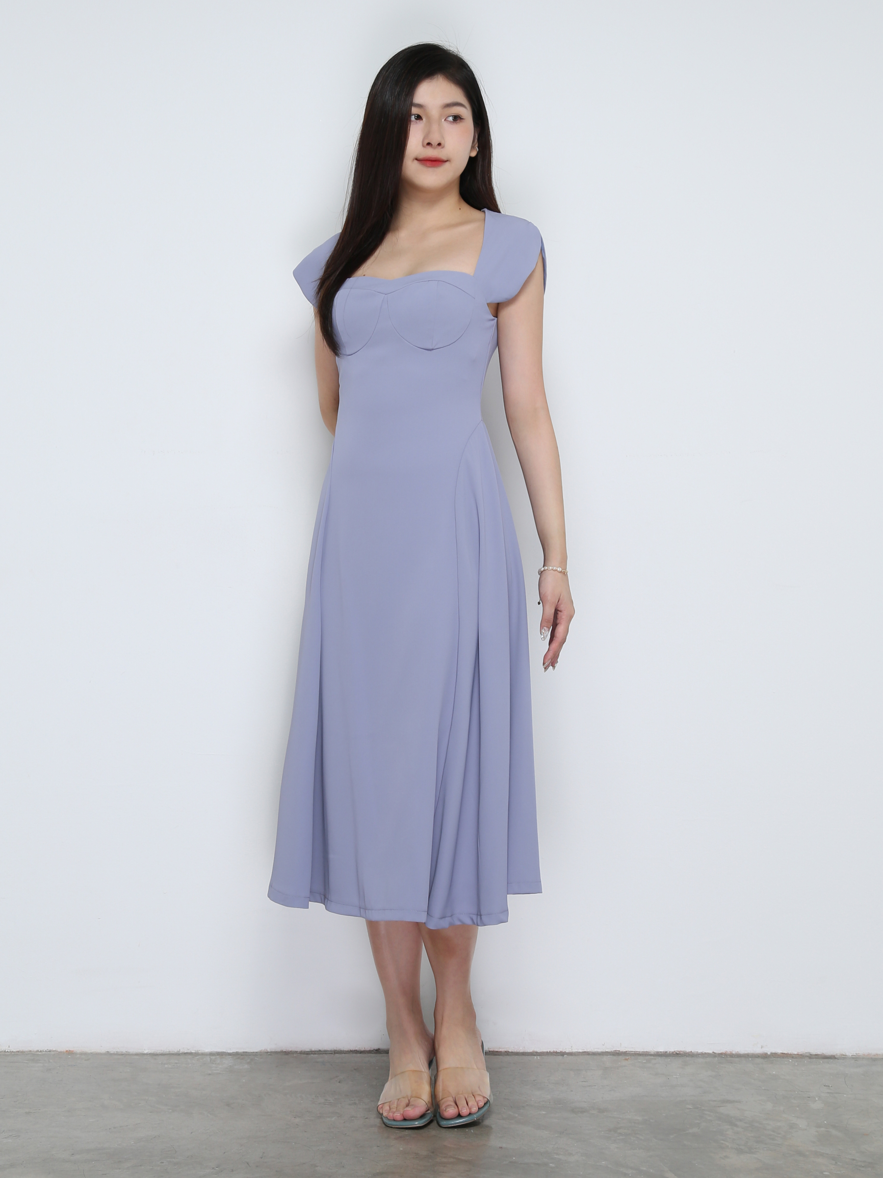 Back Zip Elegant Dress 31803