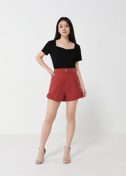 Front Pocket Pleated Short Pant 31880