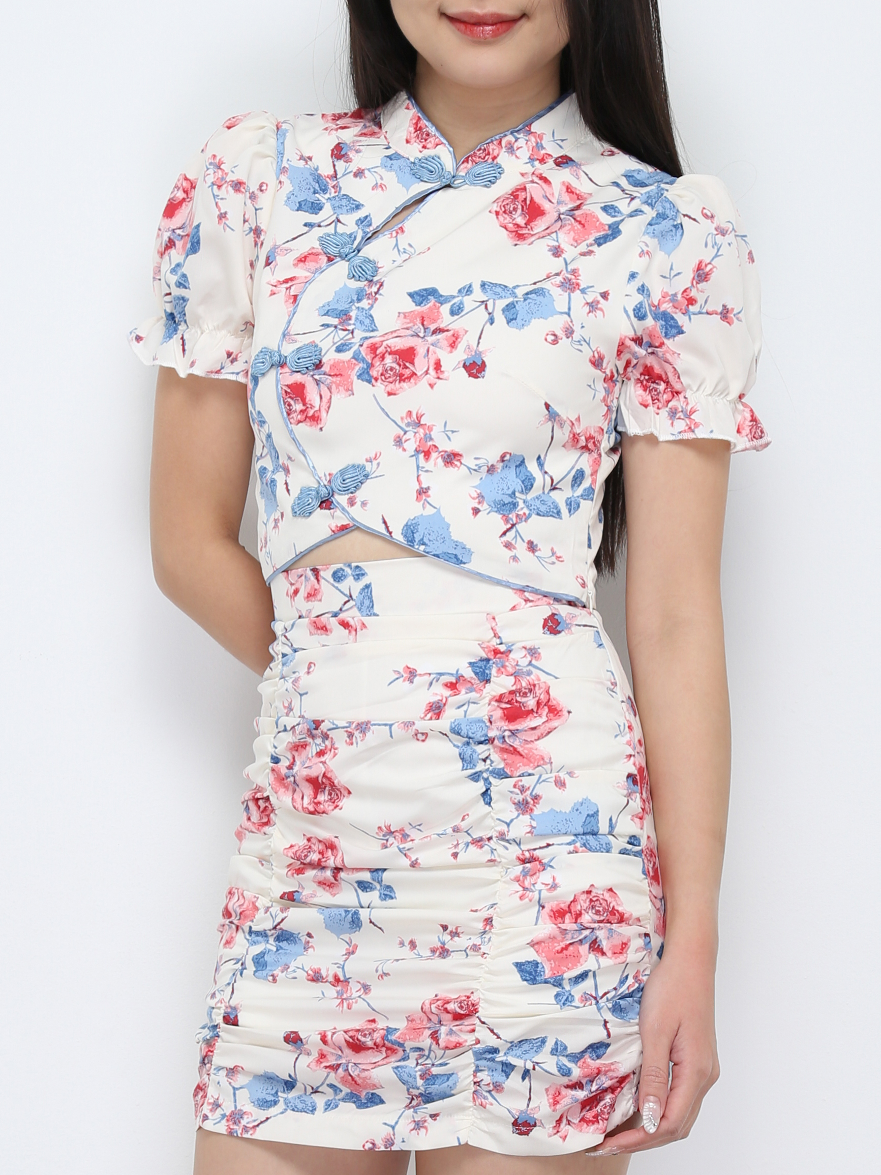 Floral Cheongsam Set 31958