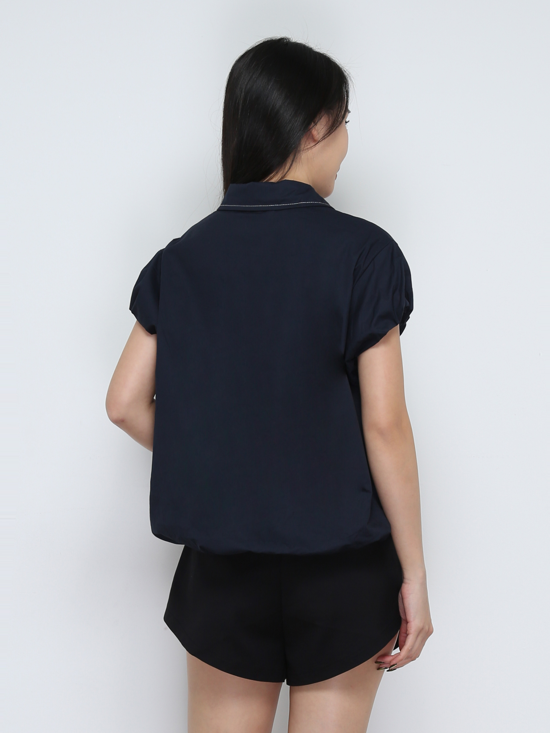 Front Zip Pleated Short Pant 31923