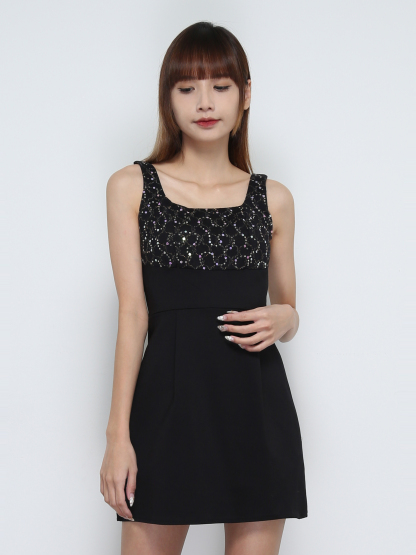 Sleeveless Back Zip Dress 32017