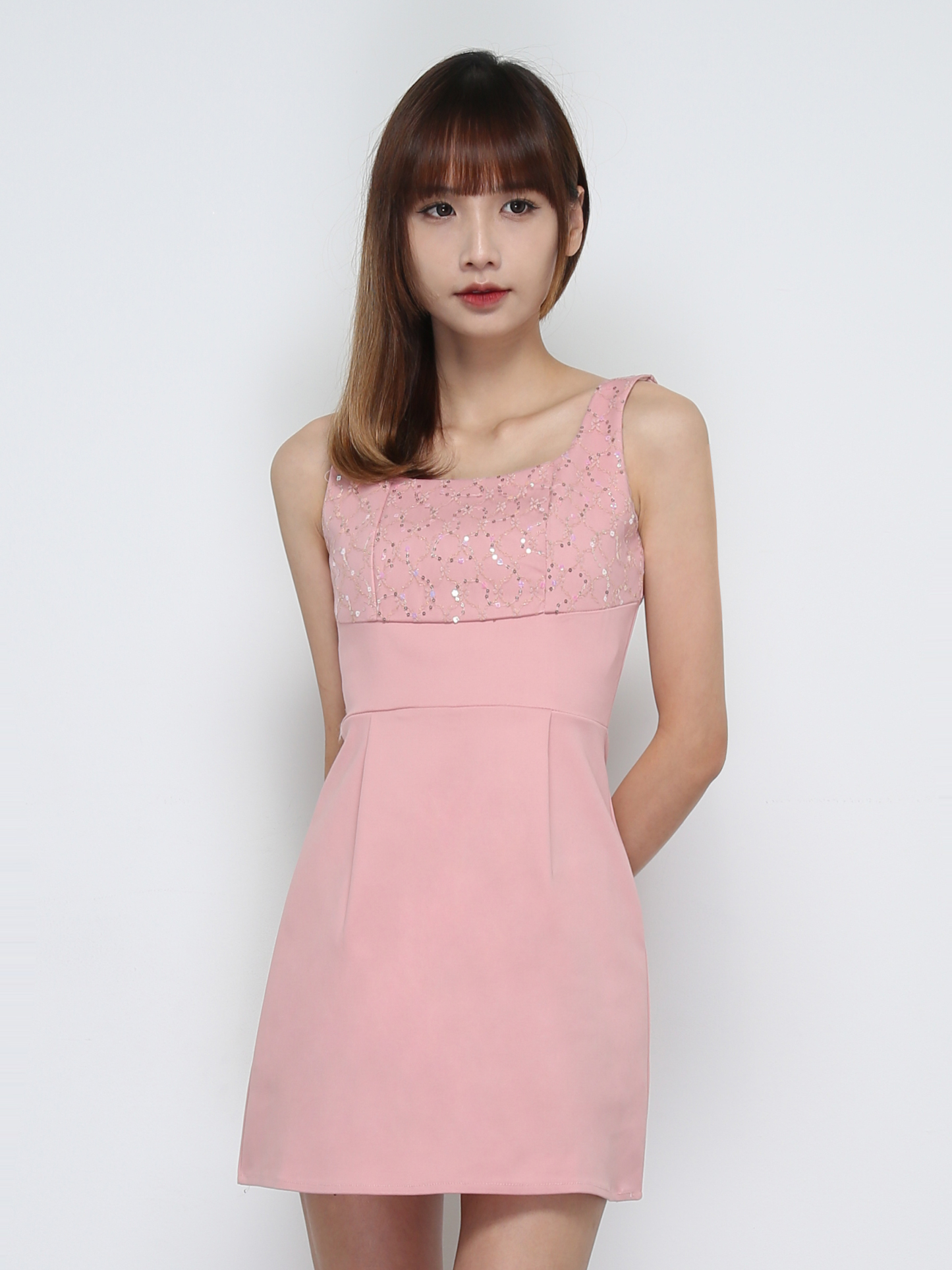 Sleeveless Back Zip Dress 32017