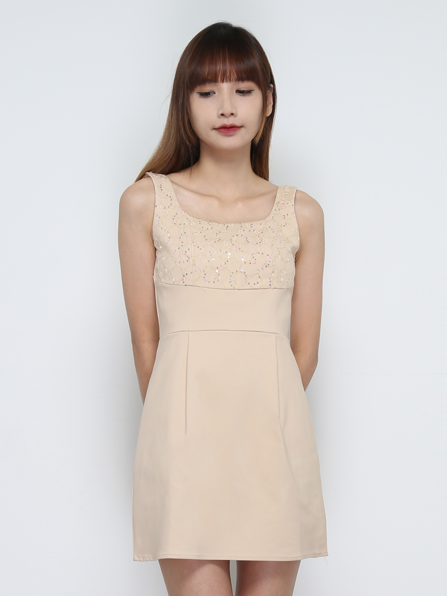 Sleeveless Back Zip Dress 32017