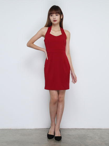 Sleeveless Back Zip Dress 32022